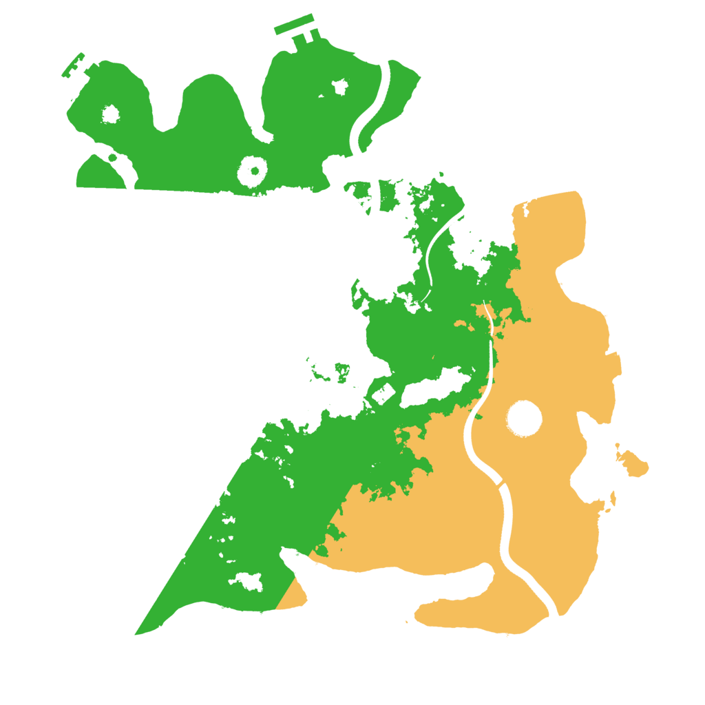 Biome Rust Map: Procedural Map, Size: 3500, Seed: 6500