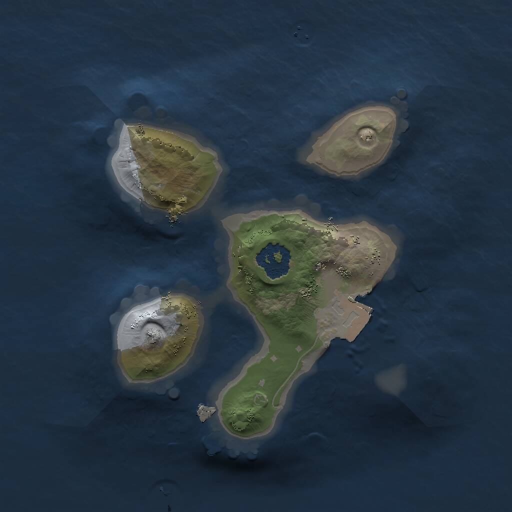 Rust Map: Procedural Map, Size: 1500, Seed: 1234234, 1 Monuments