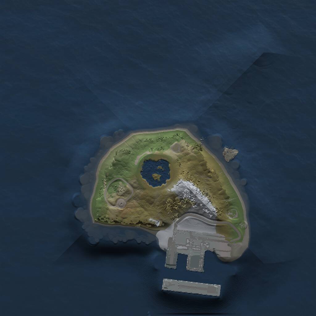 Rust Map: Procedural Map, Size: 1100, Seed: 932349774, 2 Monuments