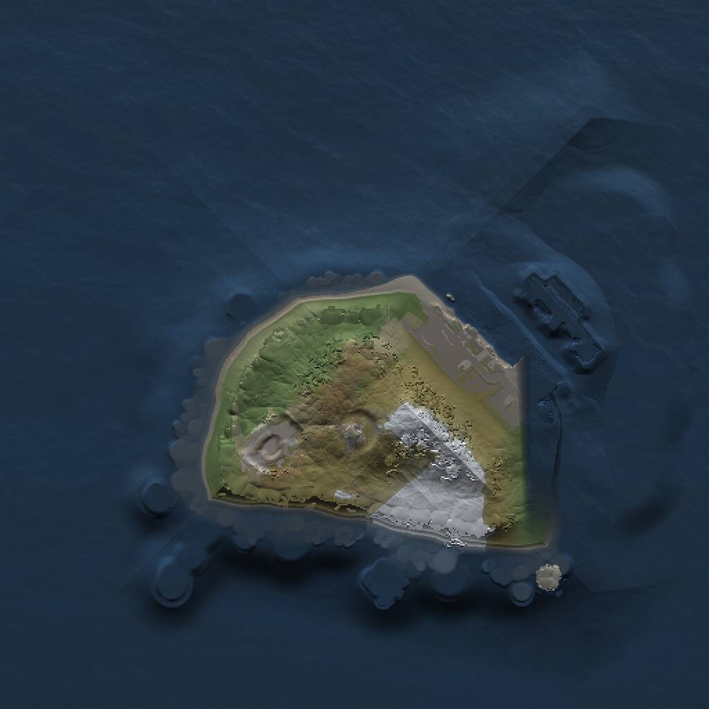 Rust Map: Procedural Map, Size: 1100, Seed: 932349774, 2 Monuments