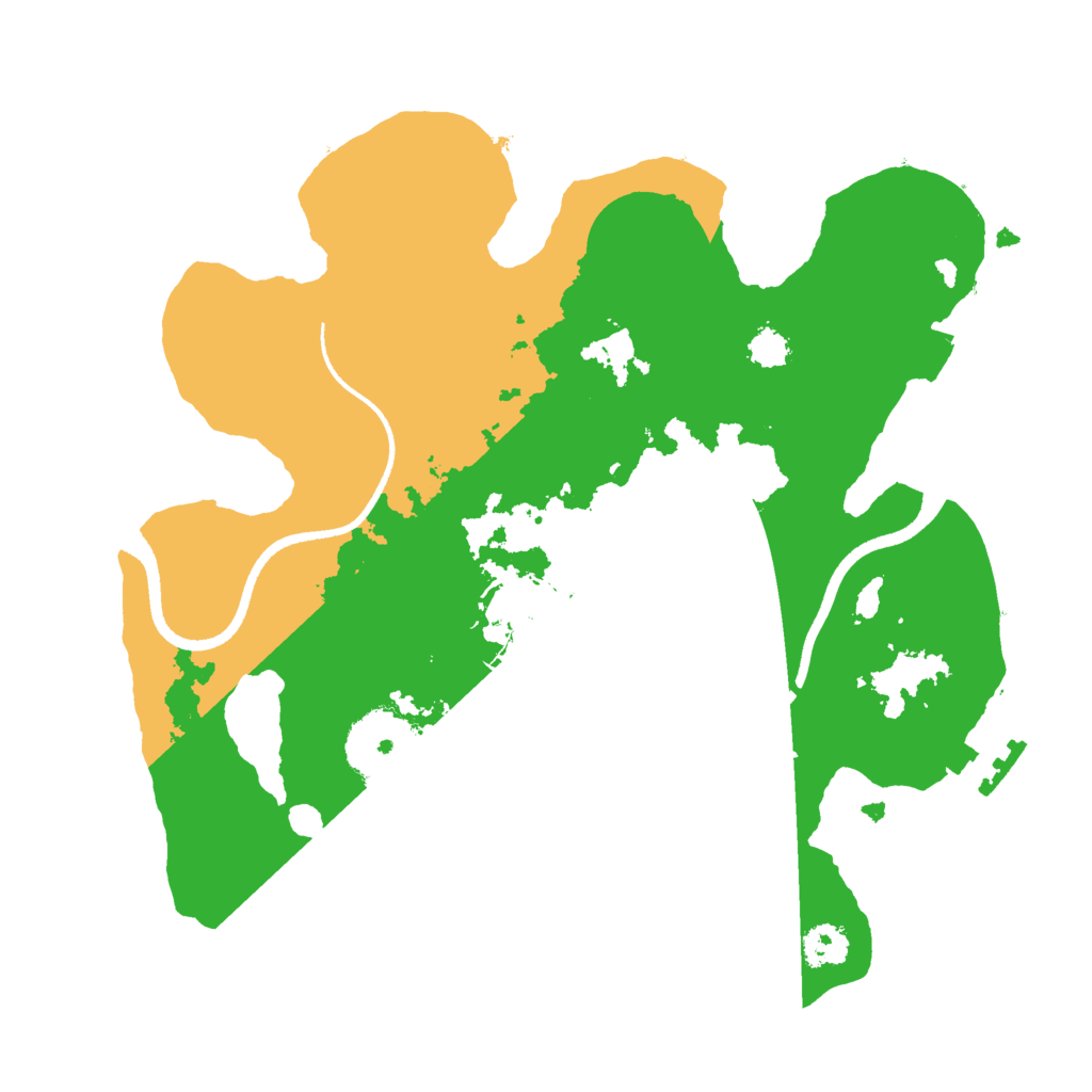 Biome Rust Map: Procedural Map, Size: 2500, Seed: 354678679