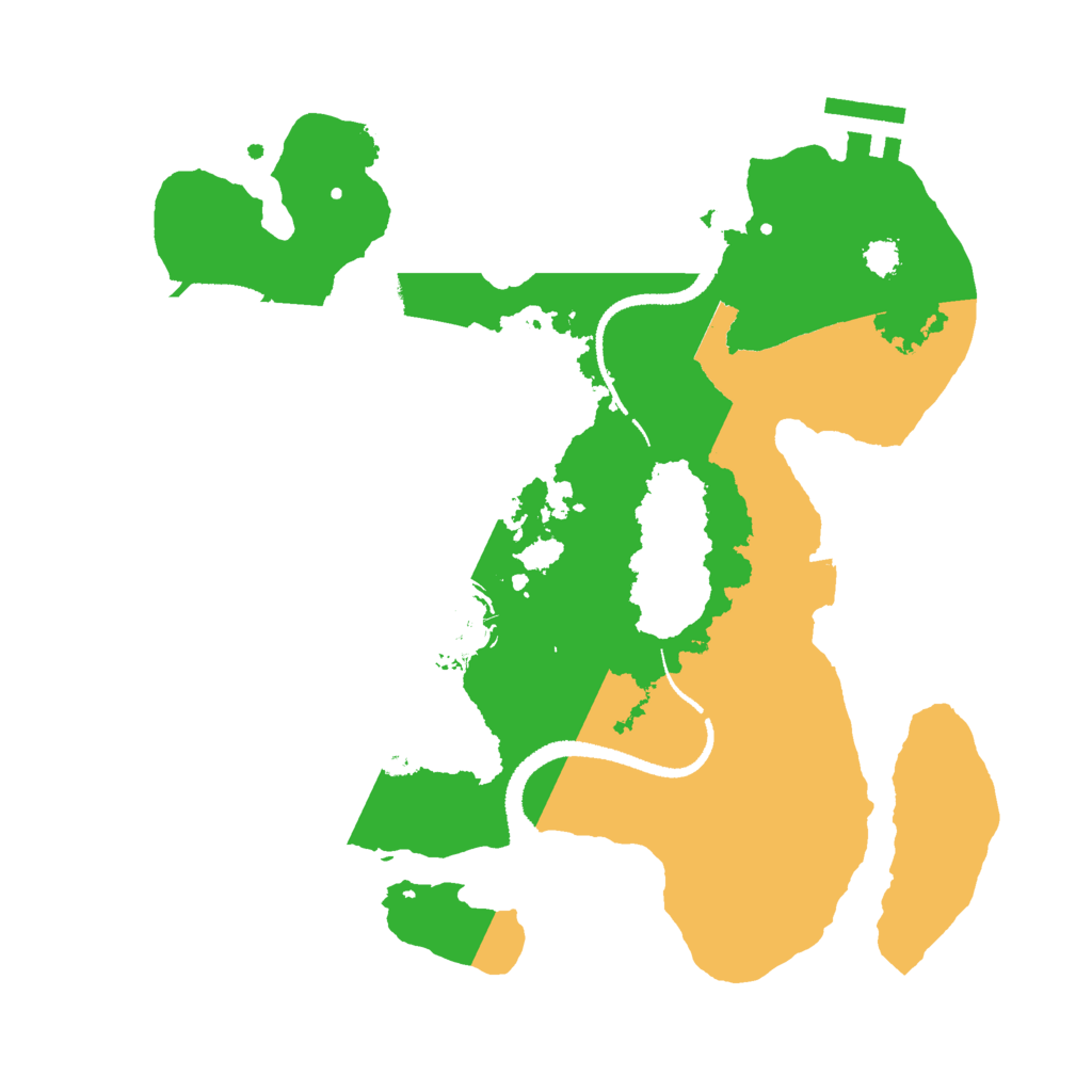 Biome Rust Map: Procedural Map, Size: 2750, Seed: 1300581222
