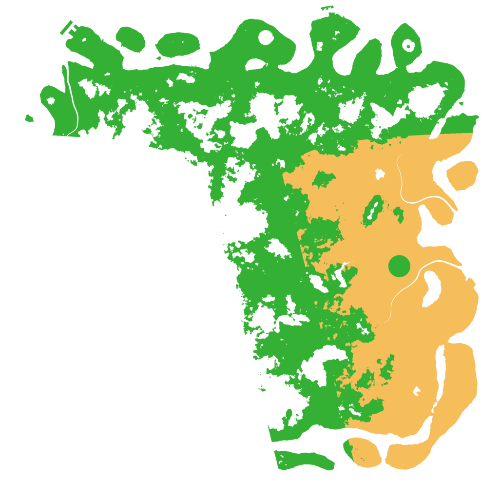 Biome Rust Map: Procedural Map, Size: 6000, Seed: 16633