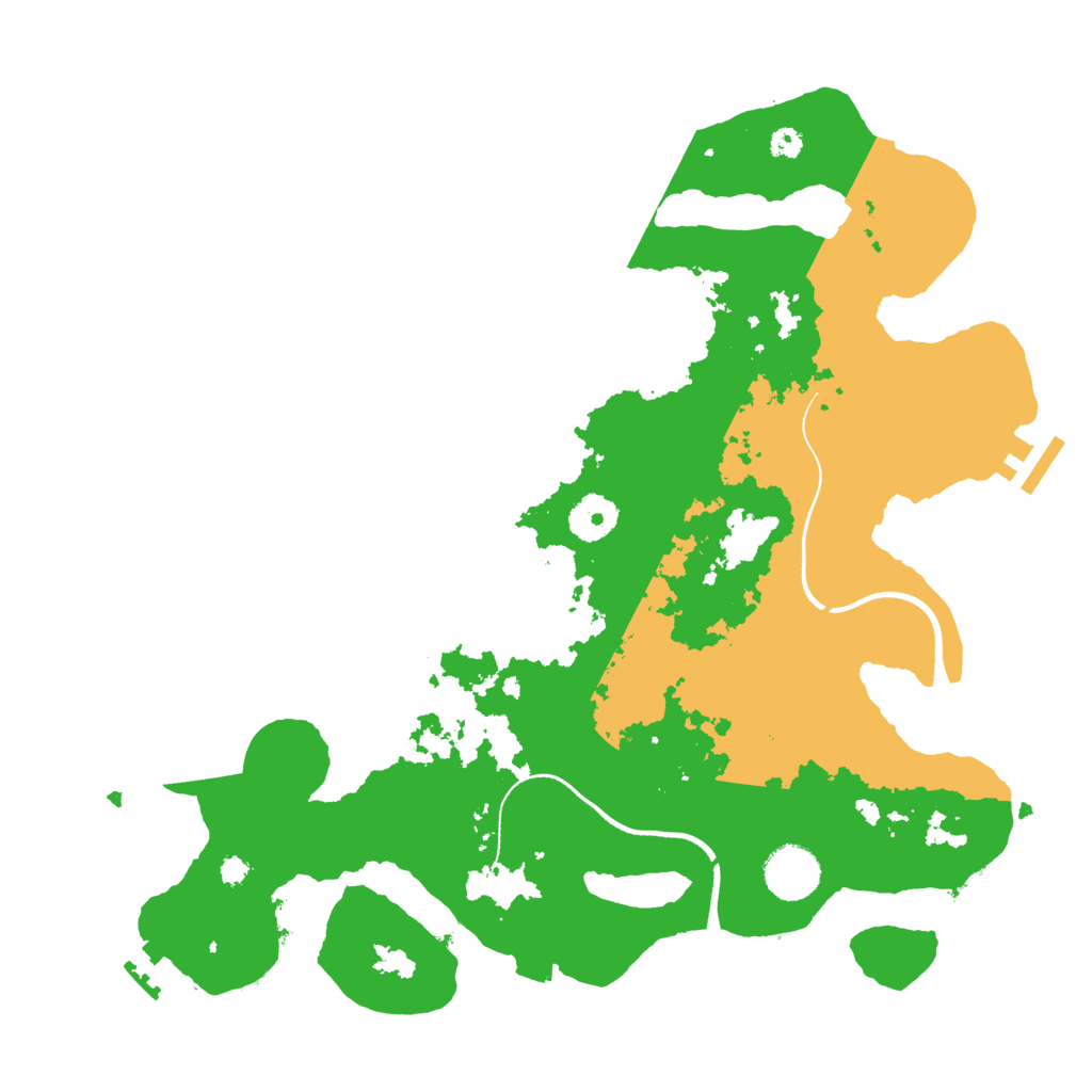 Biome Rust Map: Procedural Map, Size: 3500, Seed: 669090137