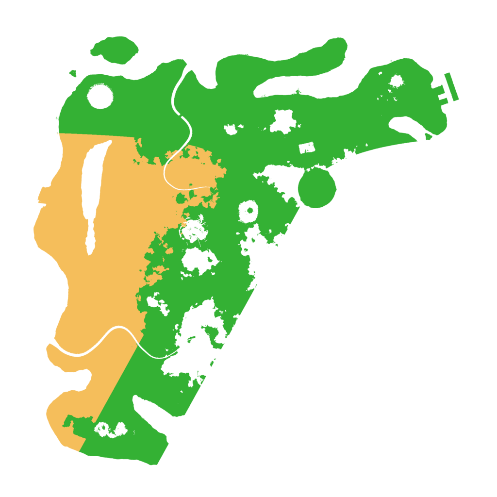 Biome Rust Map: Procedural Map, Size: 3500, Seed: 1401100988