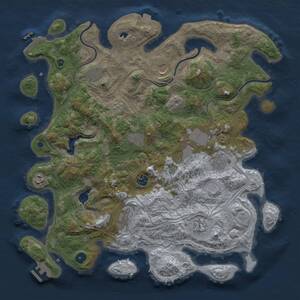 Thumbnail Rust Map: Procedural Map, Size: 4250, Seed: 1355628175, 16 Monuments