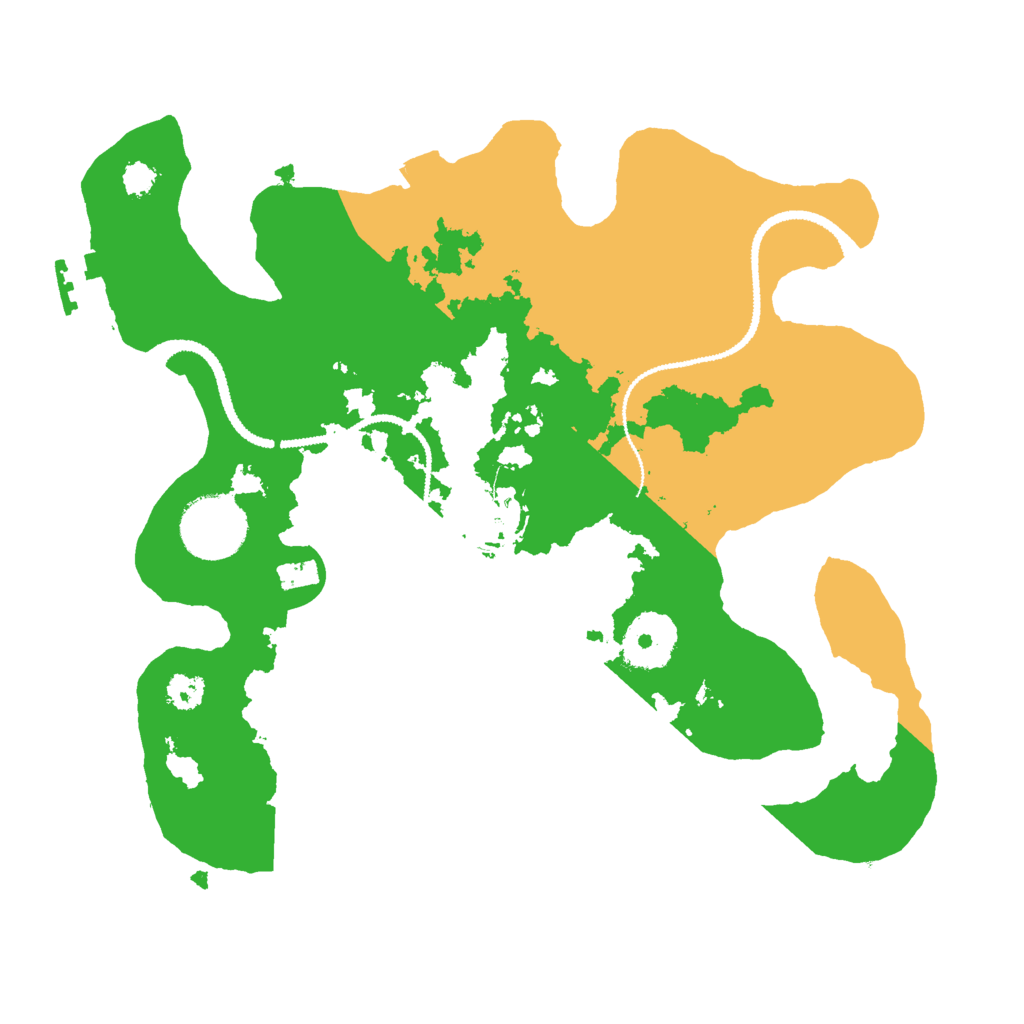 Biome Rust Map: Procedural Map, Size: 2800, Seed: 20007