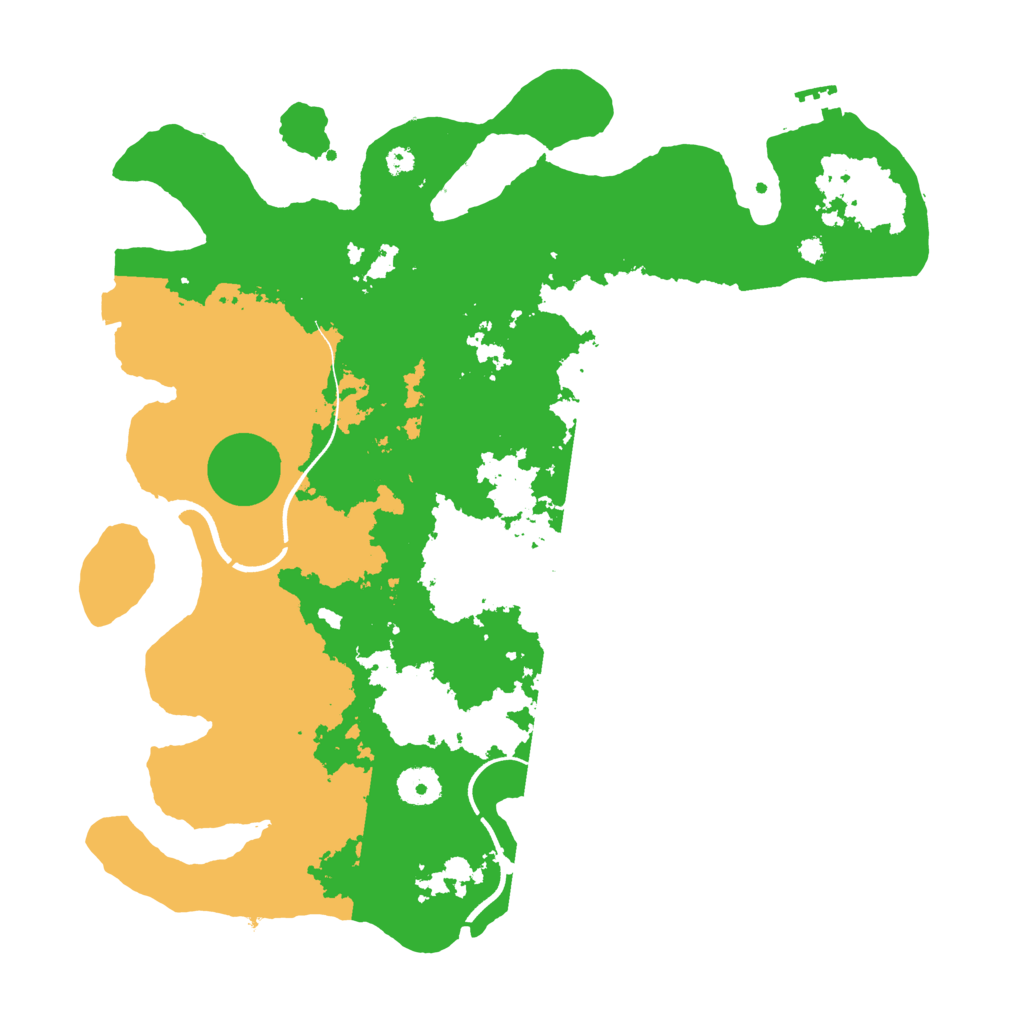 Biome Rust Map: Procedural Map, Size: 3700, Seed: 1216327290