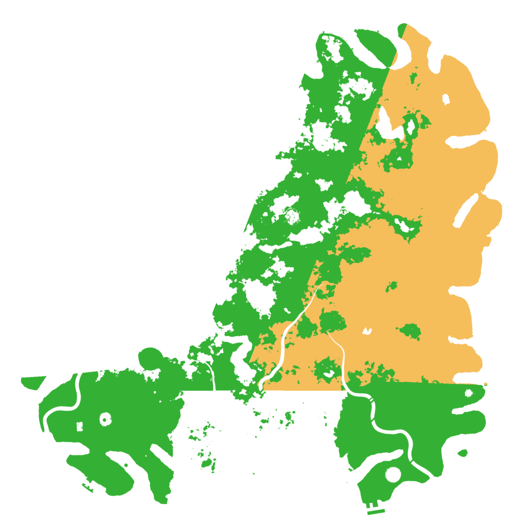 Biome Rust Map: Procedural Map, Size: 6000, Seed: 23091980
