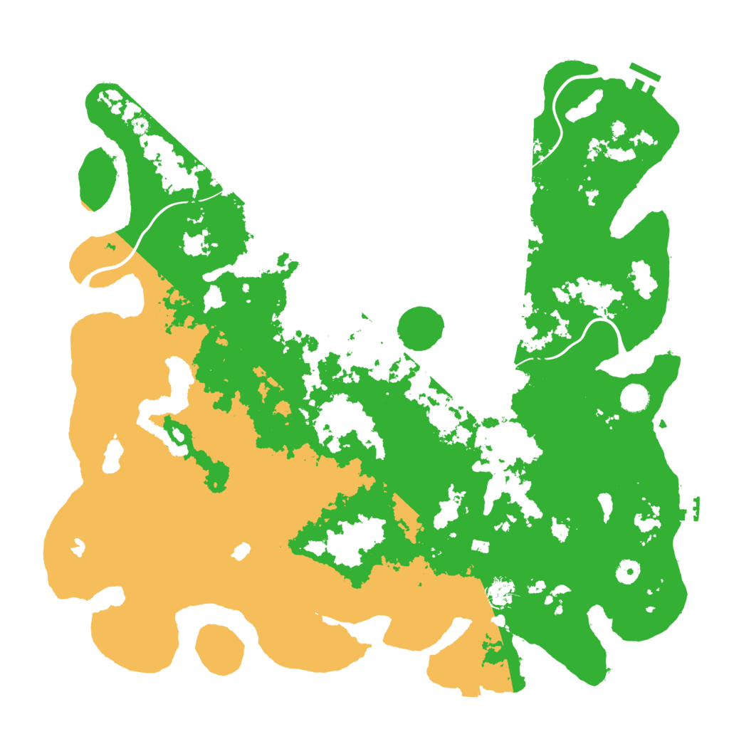 Biome Rust Map: Procedural Map, Size: 4500, Seed: 1551337117