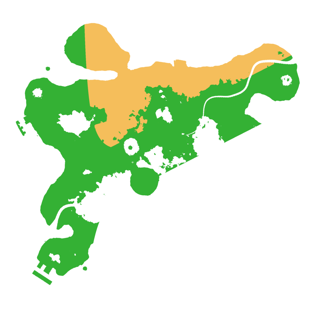 Biome Rust Map: Procedural Map, Size: 3000, Seed: 25654