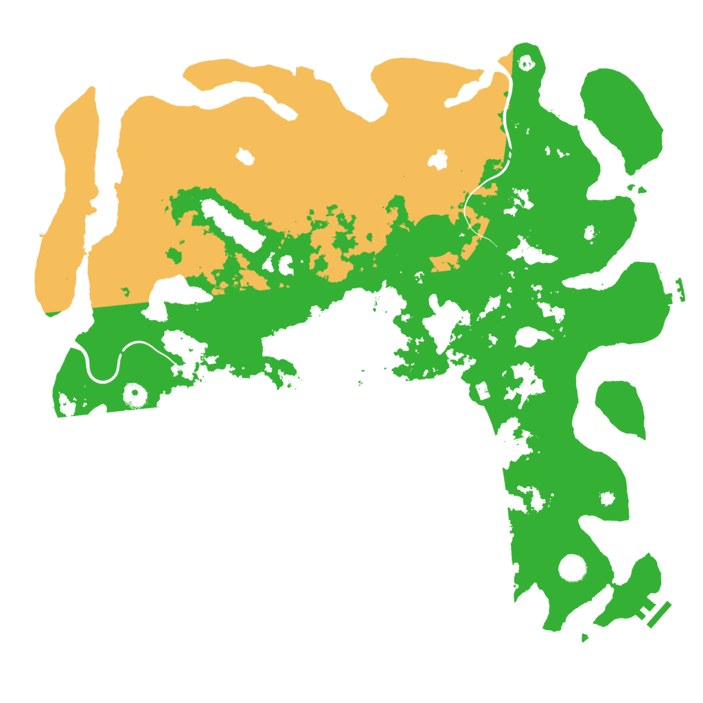 Biome Rust Map: Procedural Map, Size: 4500, Seed: 23514