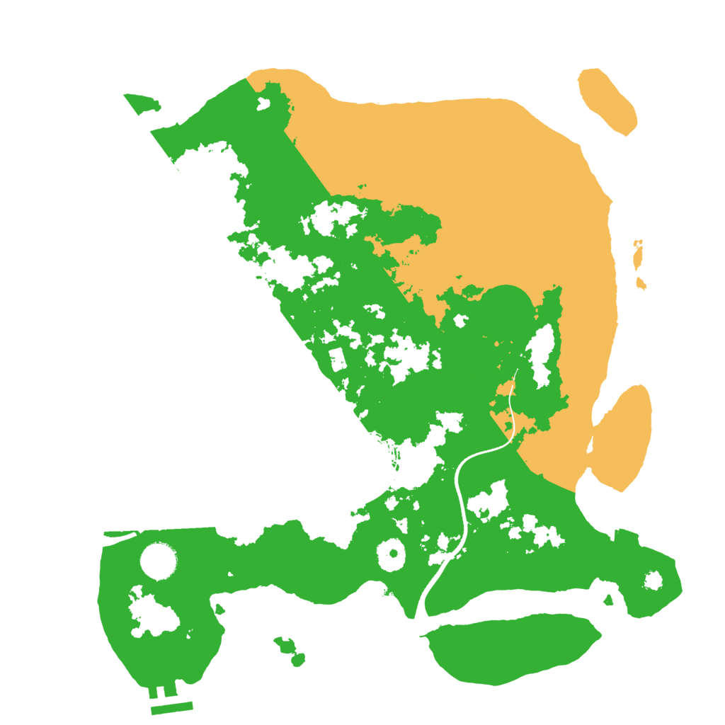 Biome Rust Map: Procedural Map, Size: 3500, Seed: 290240919