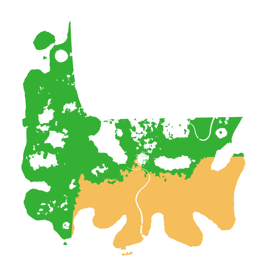 Biome Rust Map: Procedural Map, Size: 3700, Seed: 459464789