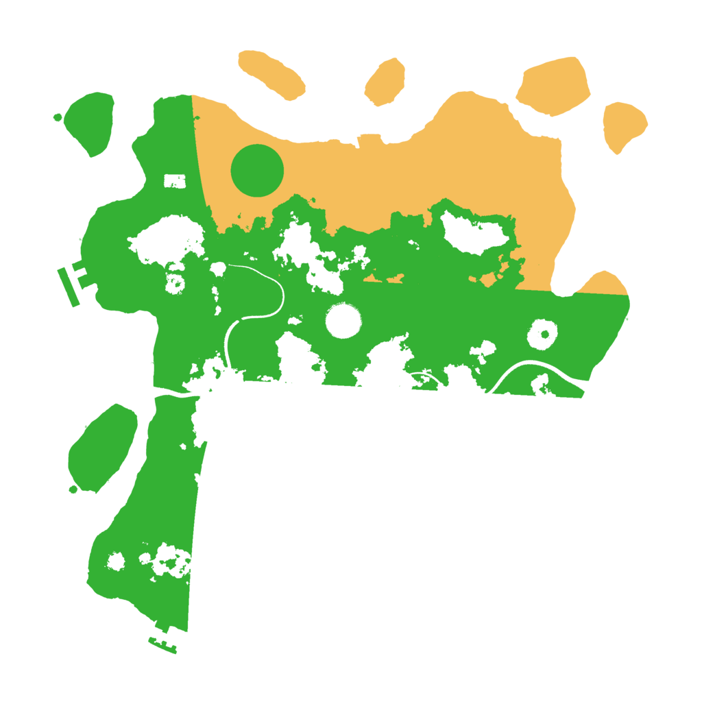 Biome Rust Map: Procedural Map, Size: 3500, Seed: 1820912099