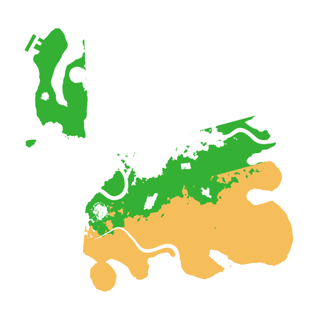 Biome Rust Map: Procedural Map, Size: 3500, Seed: 646794601