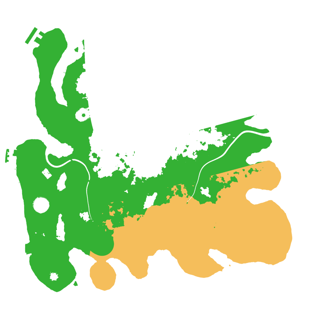 Biome Rust Map: Procedural Map, Size: 3500, Seed: 646794601