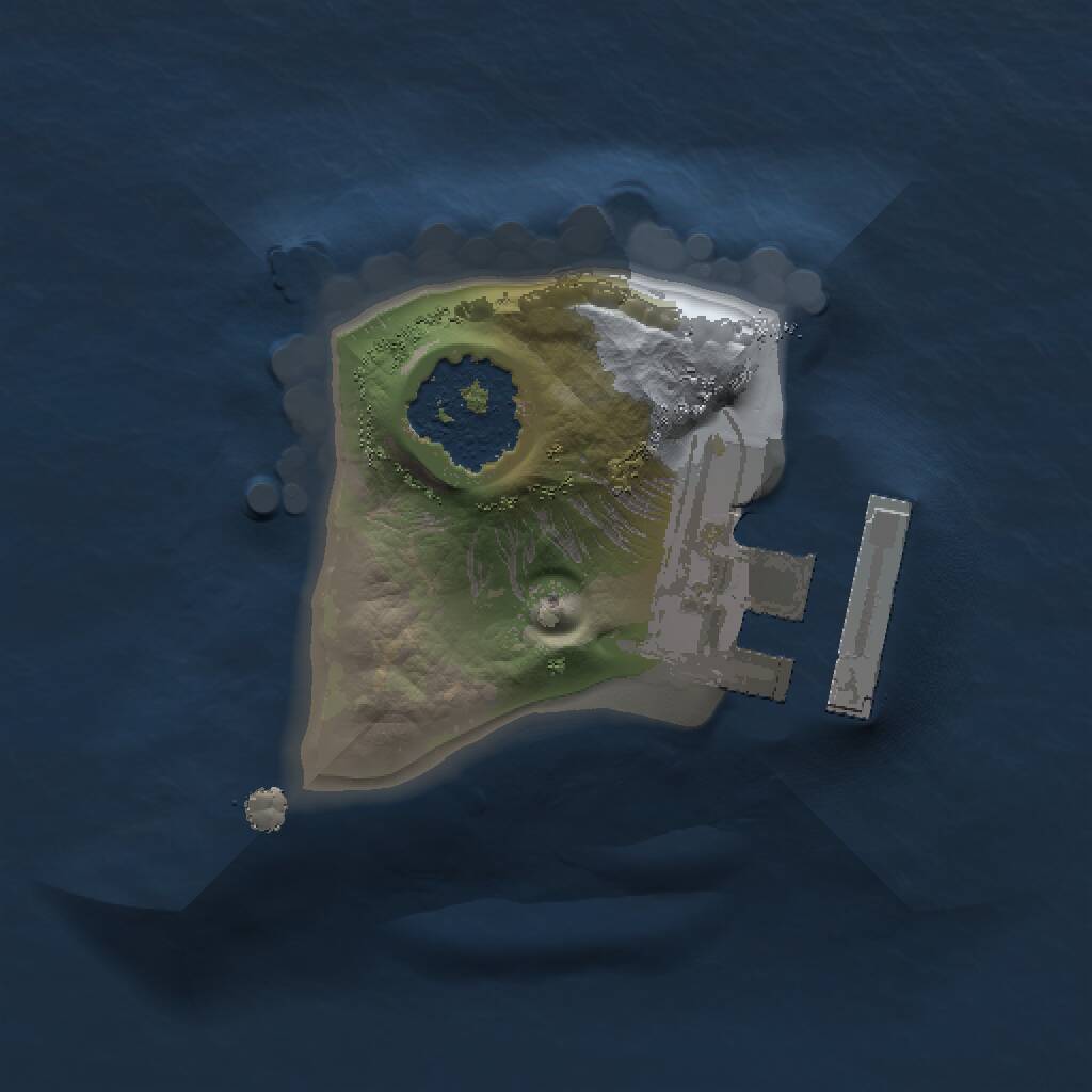 Rust Map: Procedural Map, Size: 1000, Seed: 315370225, 2 Monuments