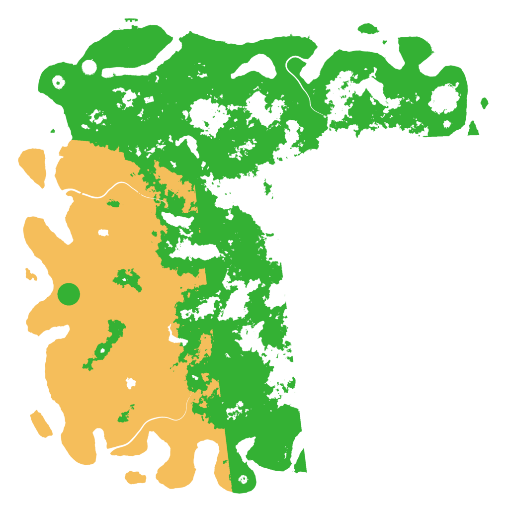 Biome Rust Map: Procedural Map, Size: 6000, Seed: 149682616