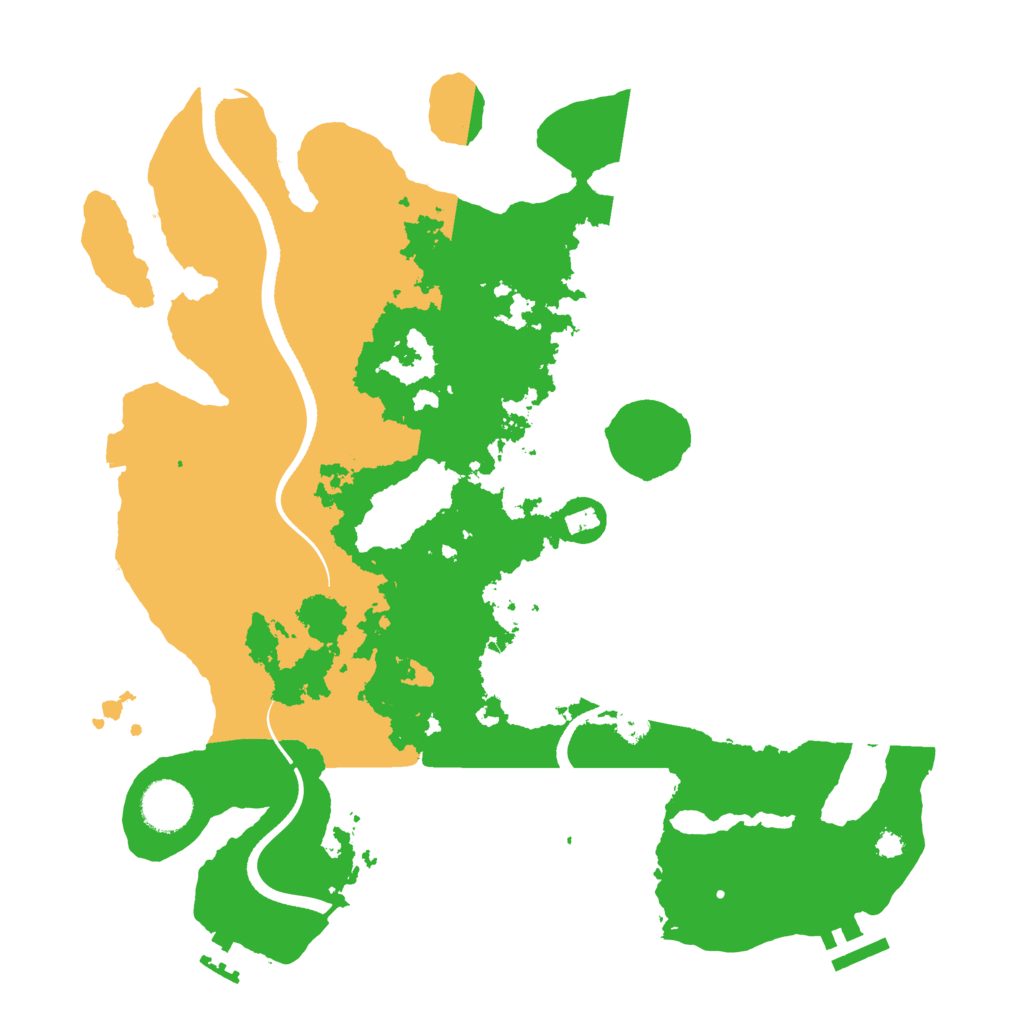 Biome Rust Map: Procedural Map, Size: 3500, Seed: 8376222