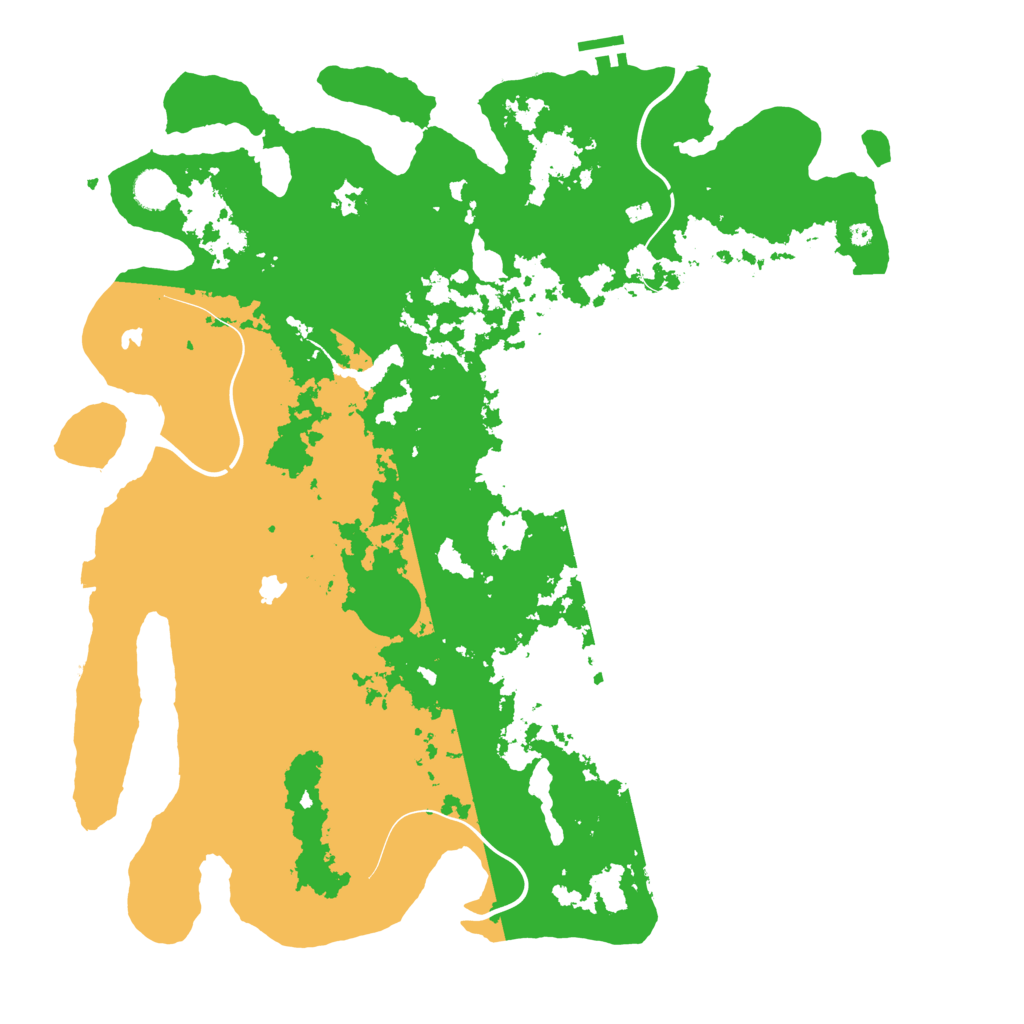 Biome Rust Map: Procedural Map, Size: 4500, Seed: 881747314