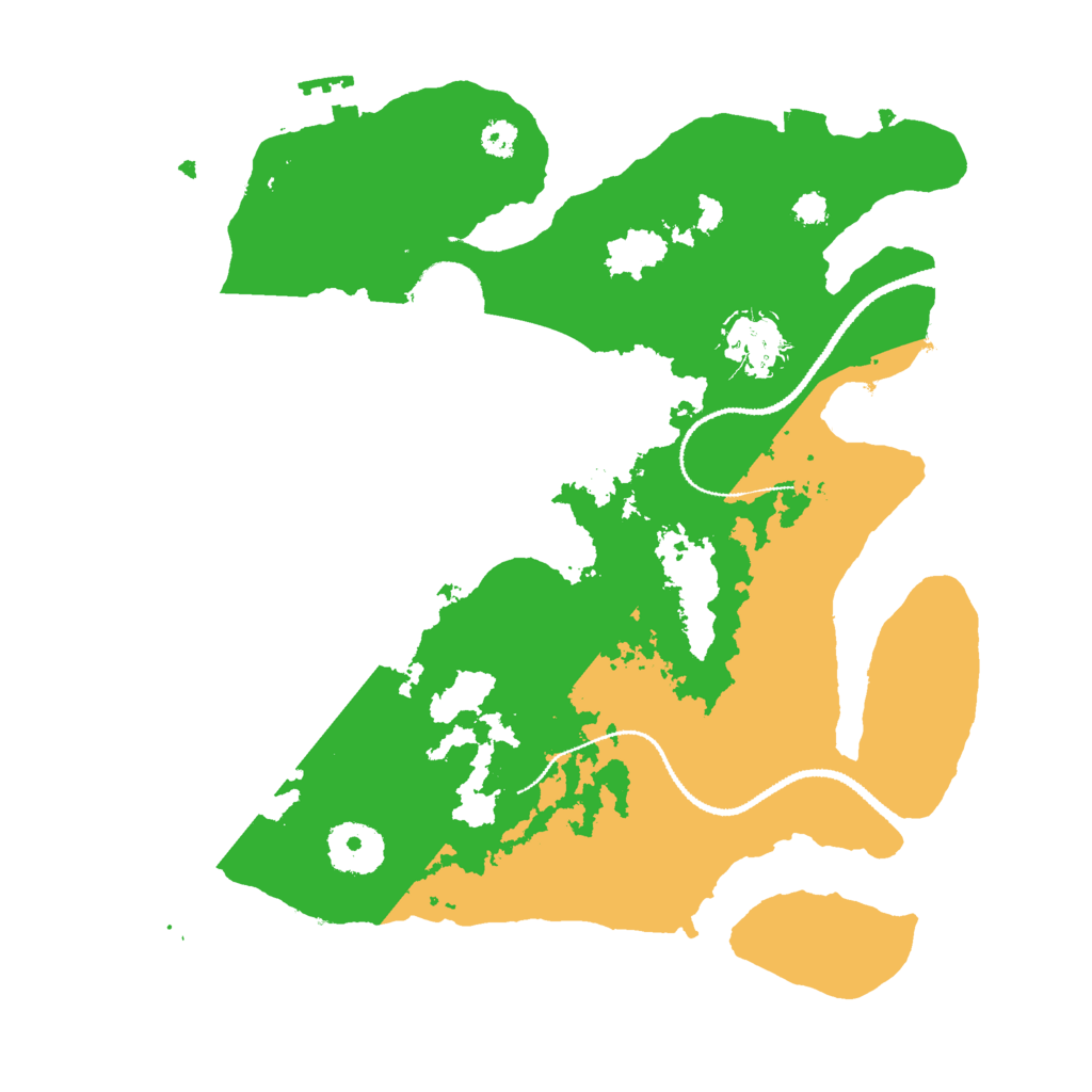 Biome Rust Map: Procedural Map, Size: 3000, Seed: 428795070