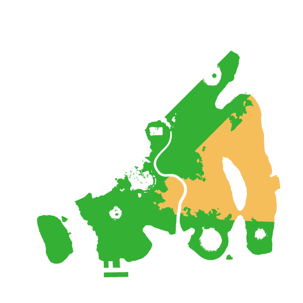 Biome Rust Map: Procedural Map, Size: 2500, Seed: 1803200404