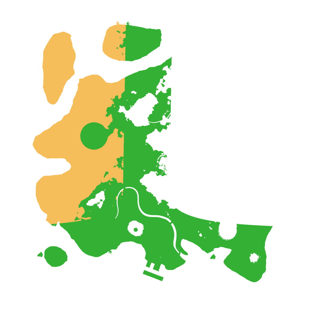 Biome Rust Map: Procedural Map, Size: 3000, Seed: 9915