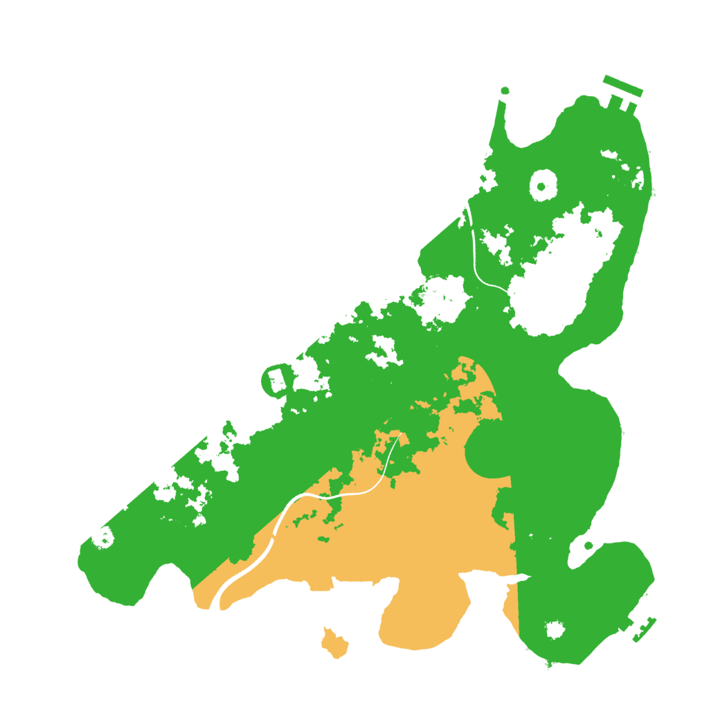 Biome Rust Map: Procedural Map, Size: 3500, Seed: 778491712