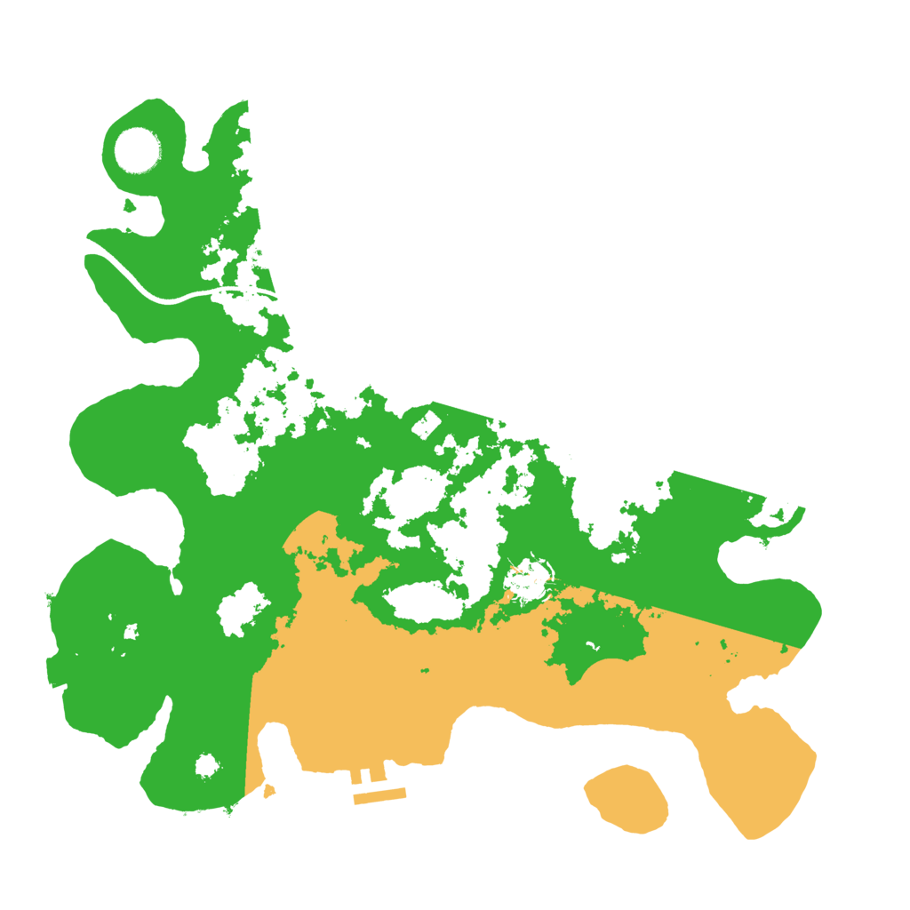 Biome Rust Map: Procedural Map, Size: 3500, Seed: 232921920
