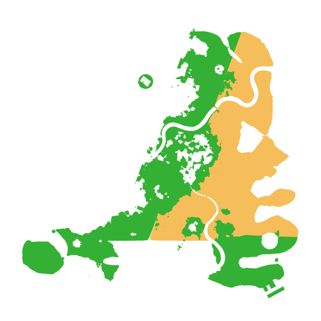 Biome Rust Map: Procedural Map, Size: 3500, Seed: 115666656