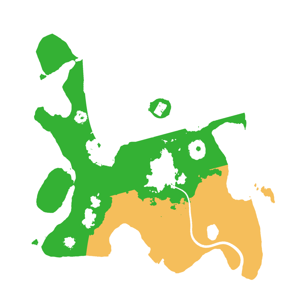Biome Rust Map: Procedural Map, Size: 2500, Seed: 123412