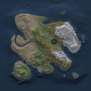 Thumbnail Rust Map: Procedural Map, Size: 2250, Seed: 913477054, 4 Monuments