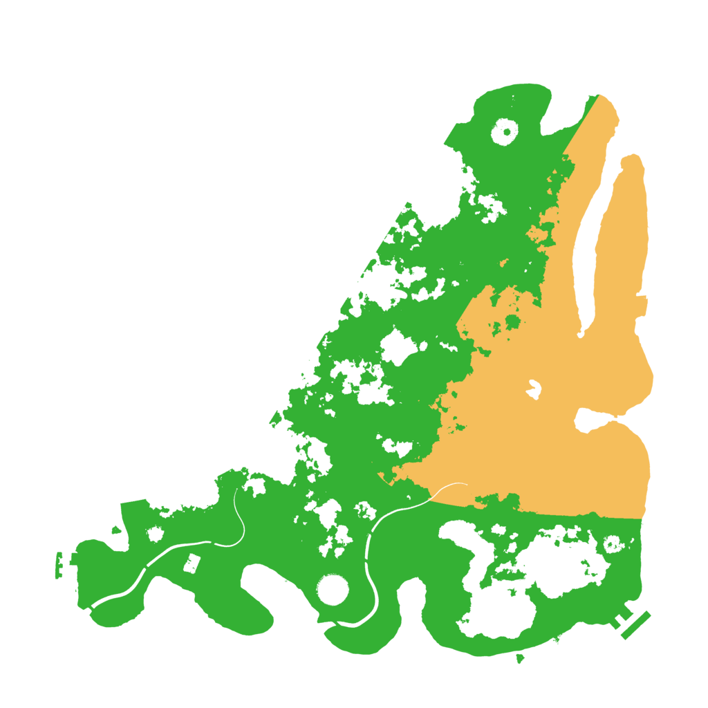 Biome Rust Map: Procedural Map, Size: 4000, Seed: 1070216788