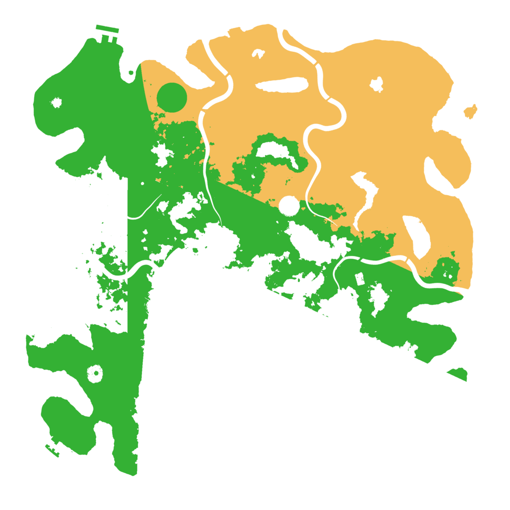 Biome Rust Map: Procedural Map, Size: 4500, Seed: 49993
