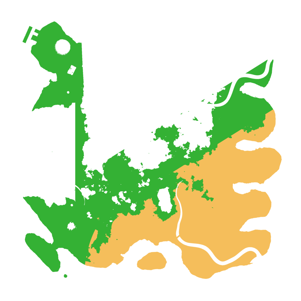 Biome Rust Map: Procedural Map, Size: 3500, Seed: 527843