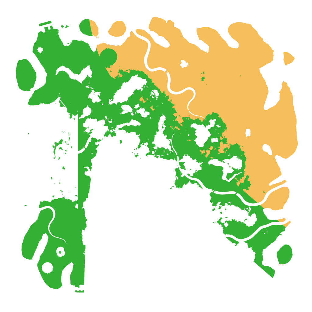 Biome Rust Map: Procedural Map, Size: 5000, Seed: 12918