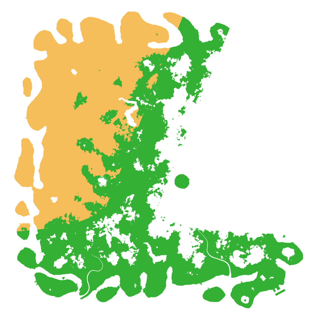 Biome Rust Map: Procedural Map, Size: 6000, Seed: 67386655