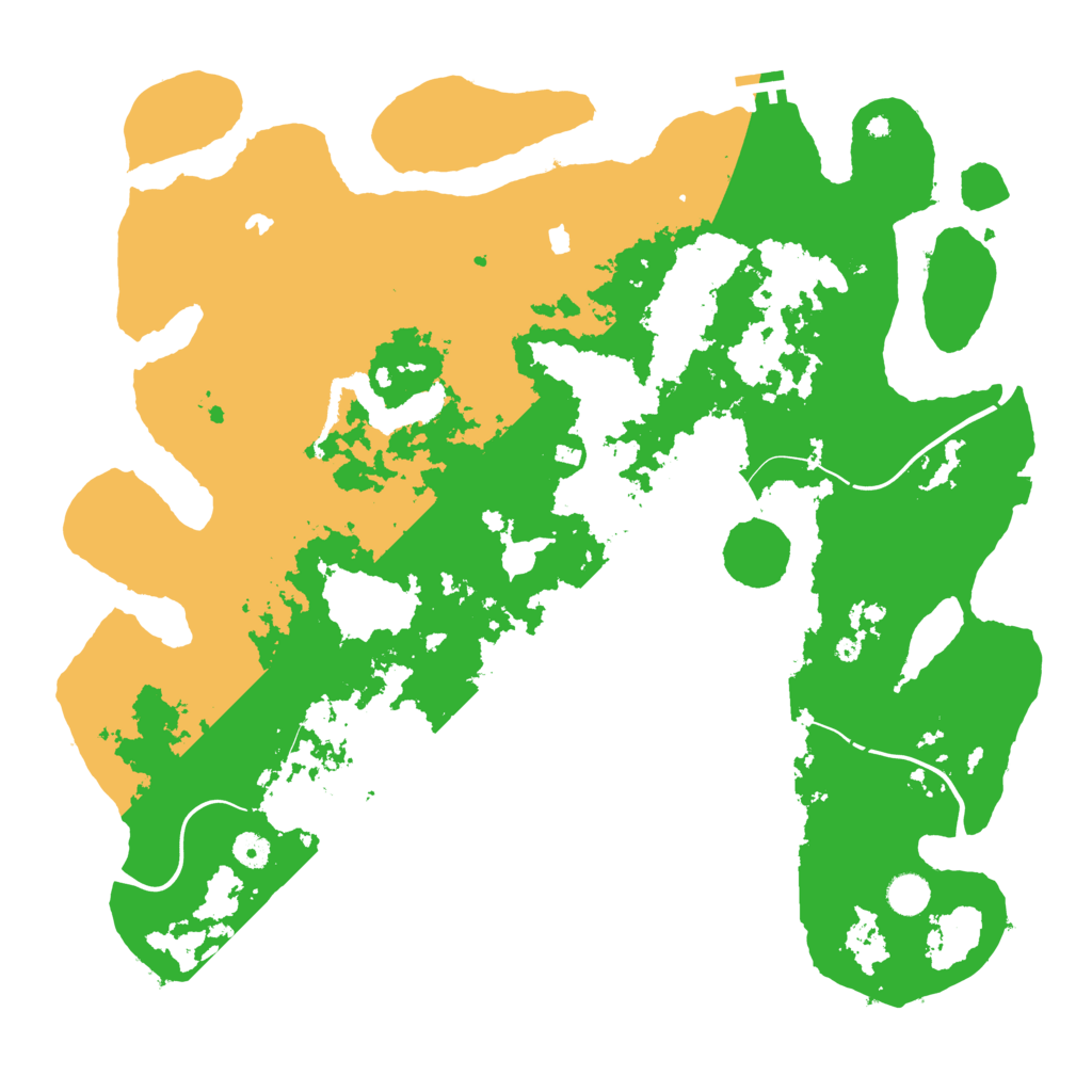 Biome Rust Map: Procedural Map, Size: 4532, Seed: 55634322