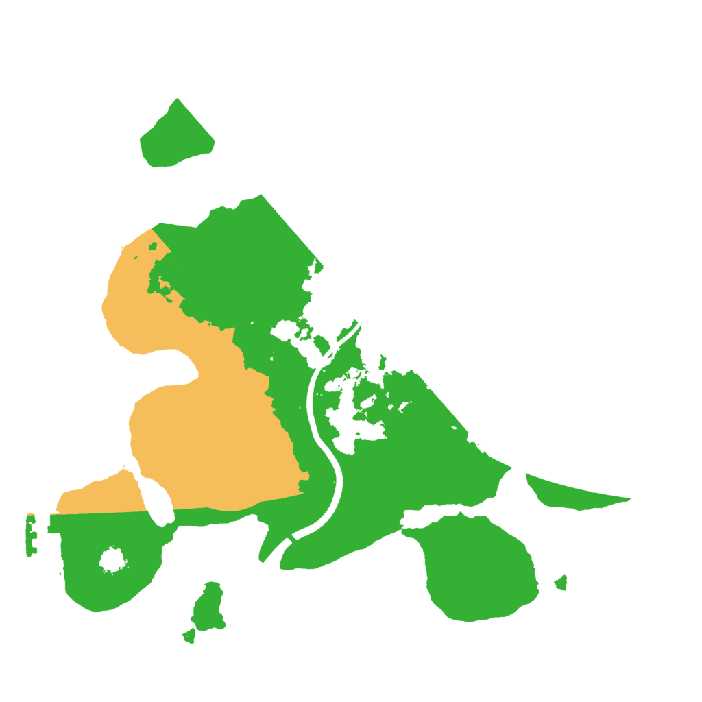 Biome Rust Map: Procedural Map, Size: 2498, Seed: 43443