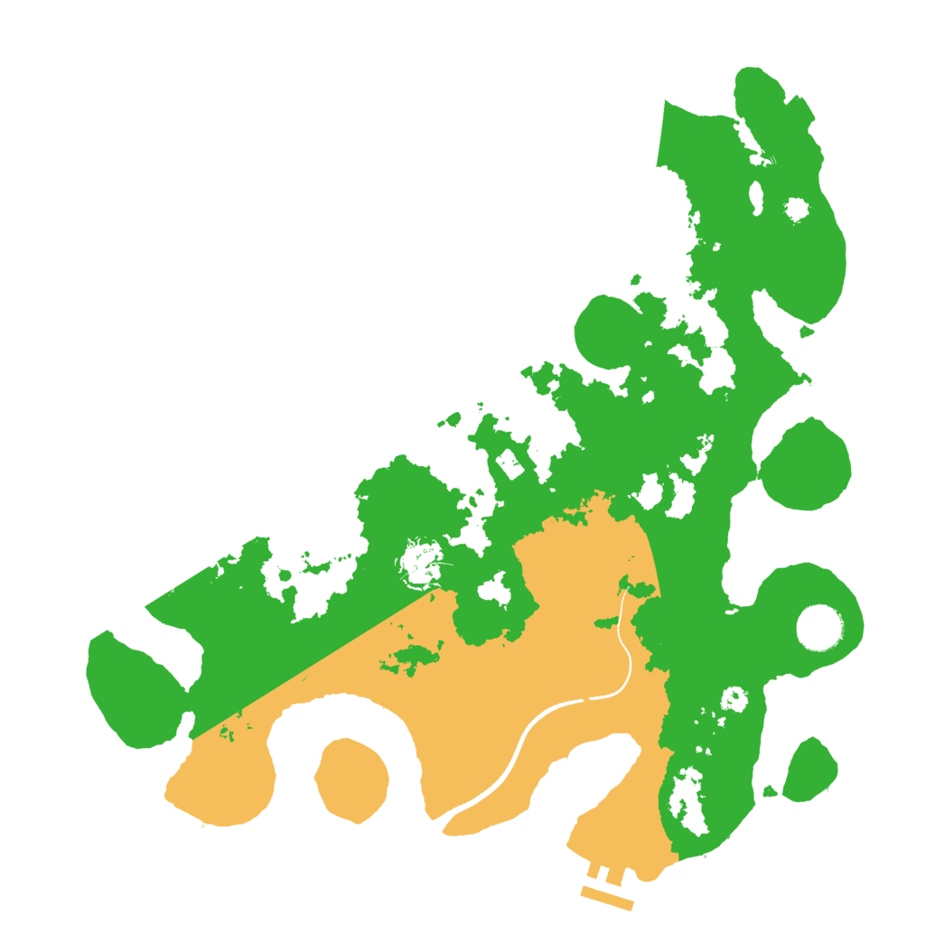 Biome Rust Map: Procedural Map, Size: 3500, Seed: 12457