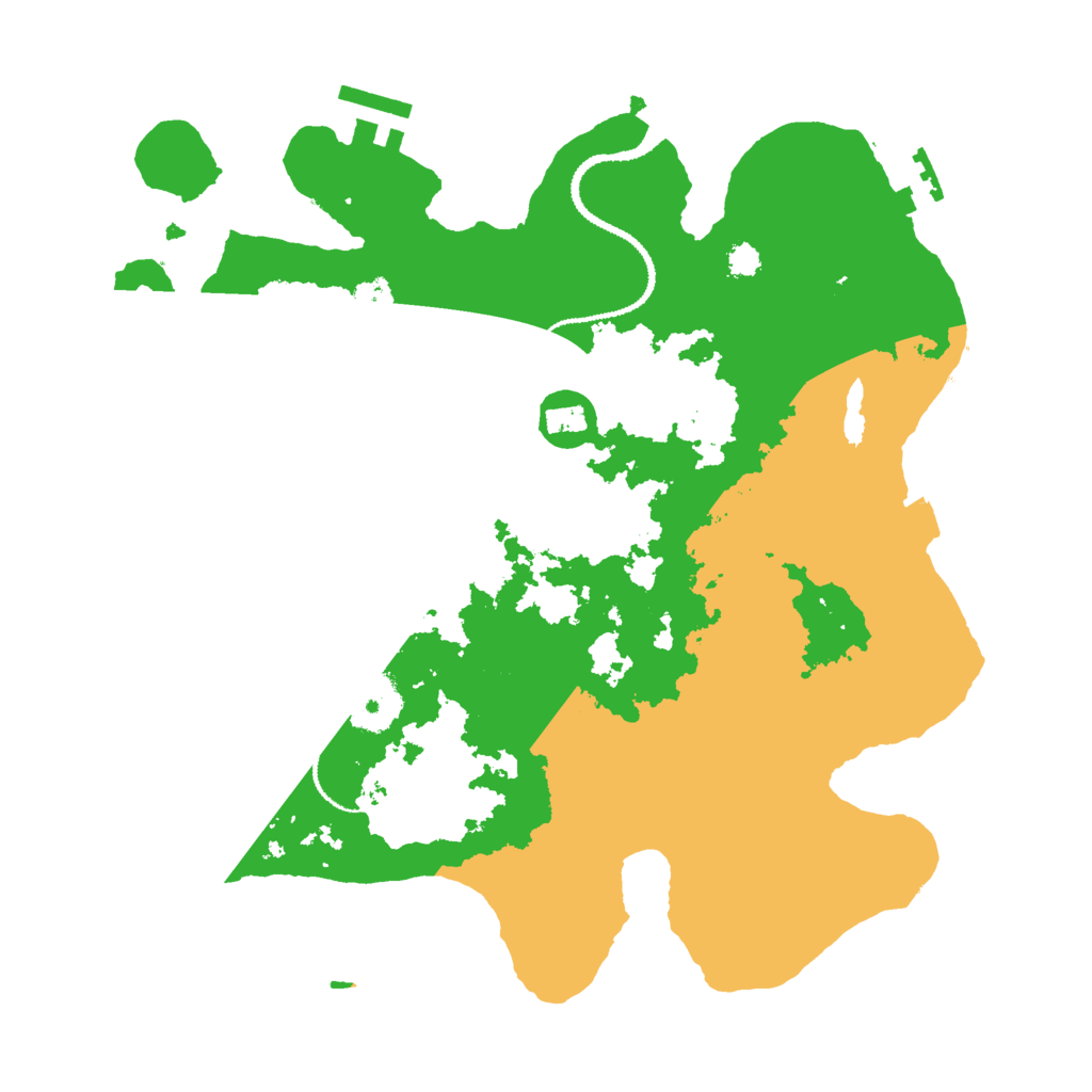 Biome Rust Map: Procedural Map, Size: 3000, Seed: 1791491638