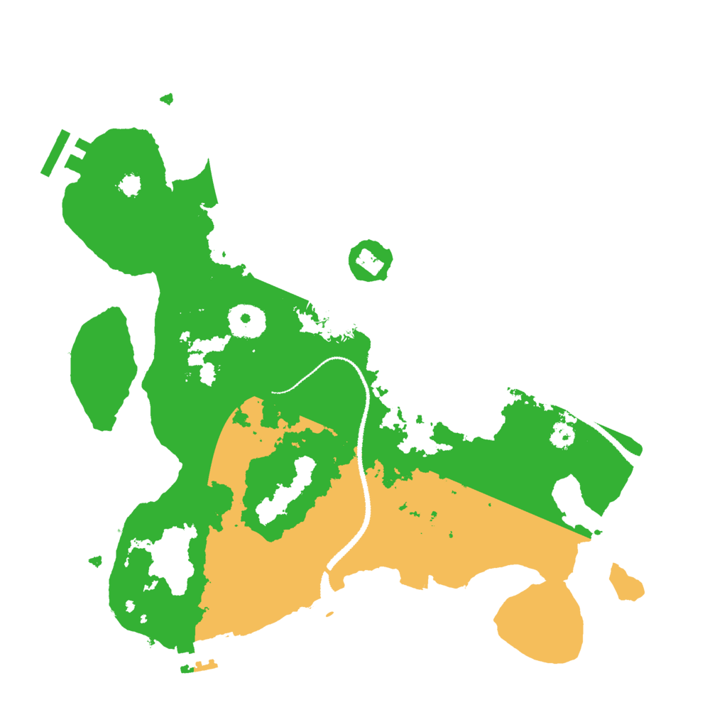 Biome Rust Map: Procedural Map, Size: 3000, Seed: 145642