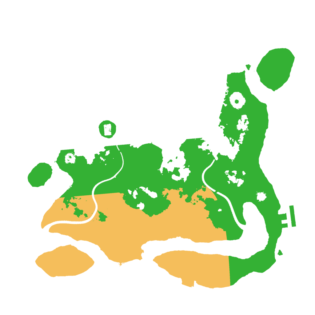 Biome Rust Map: Procedural Map, Size: 3000, Seed: 586448653