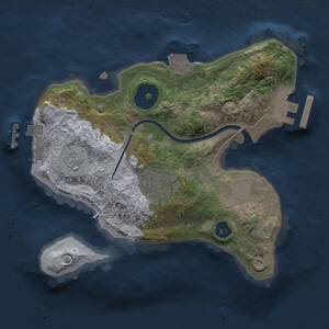 Thumbnail Rust Map: Procedural Map, Size: 2000, Seed: 278316508, 5 Monuments