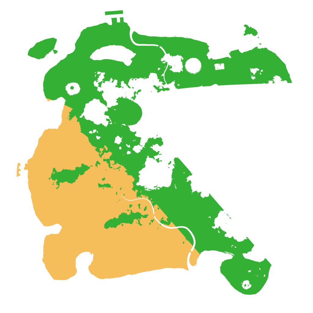 Biome Rust Map: Procedural Map, Size: 3500, Seed: 809622048