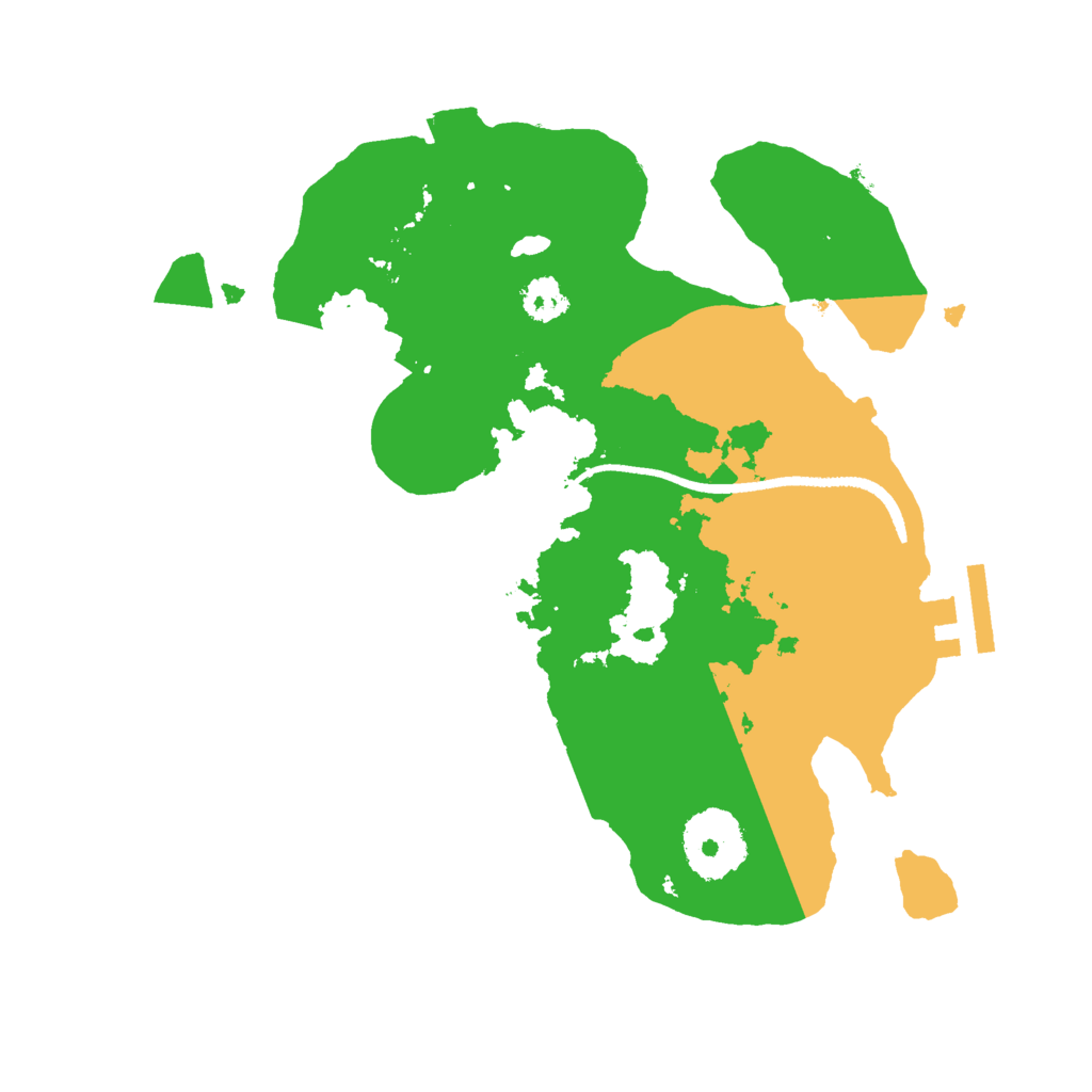 Biome Rust Map: Procedural Map, Size: 2500, Seed: 607285387