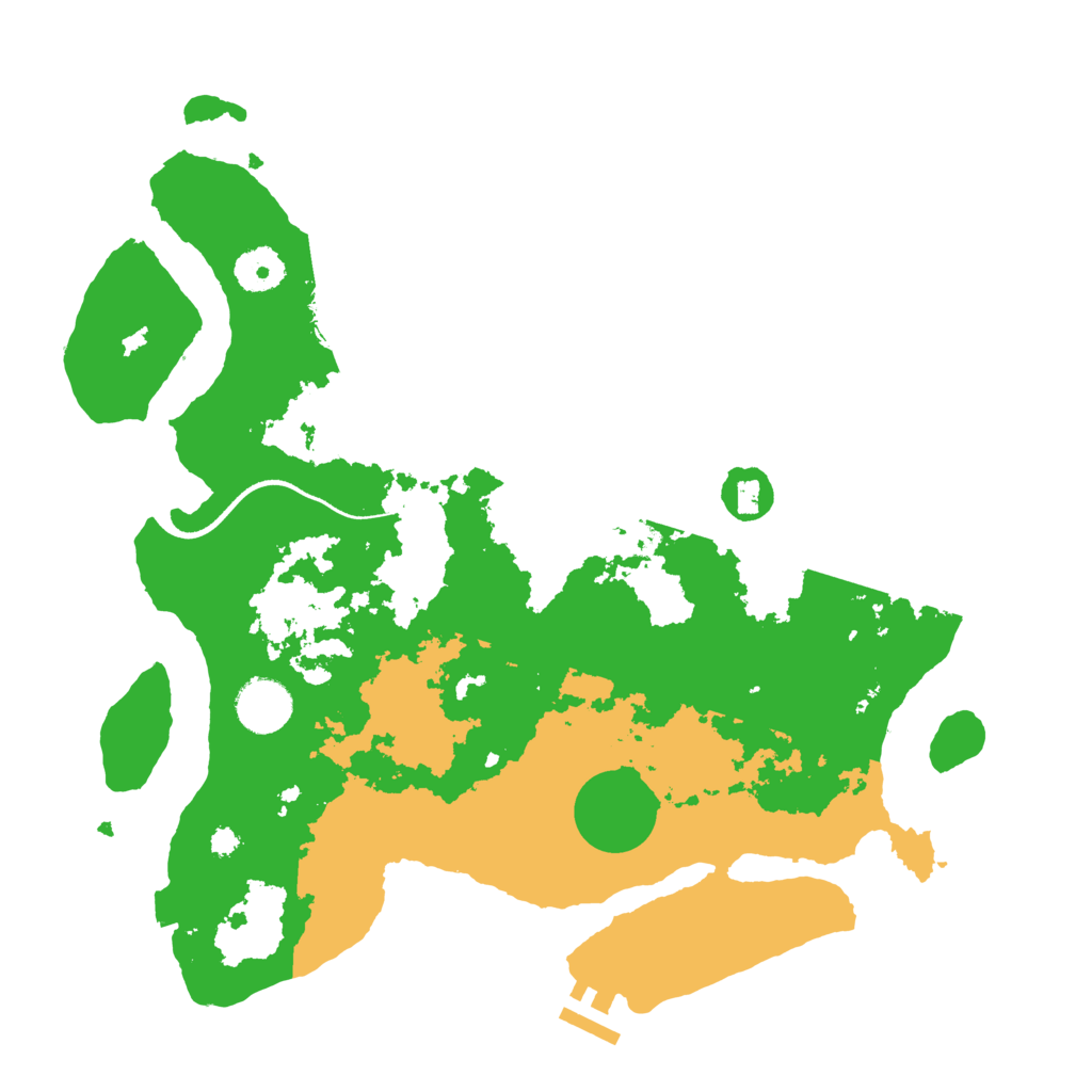 Biome Rust Map: Procedural Map, Size: 3500, Seed: 350250245