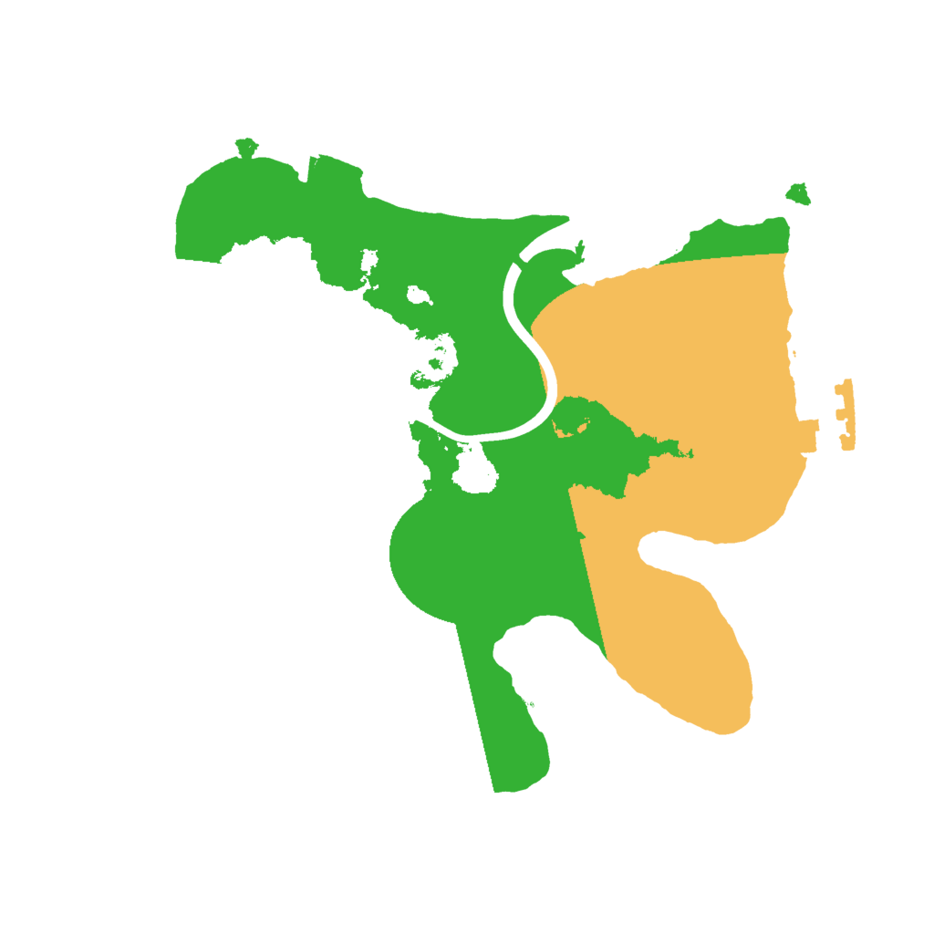 Biome Rust Map: Procedural Map, Size: 2000, Seed: 456789123