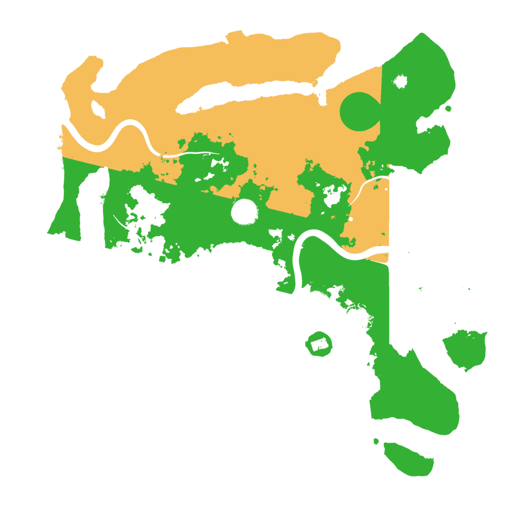 Biome Rust Map: Procedural Map, Size: 3500, Seed: 40267